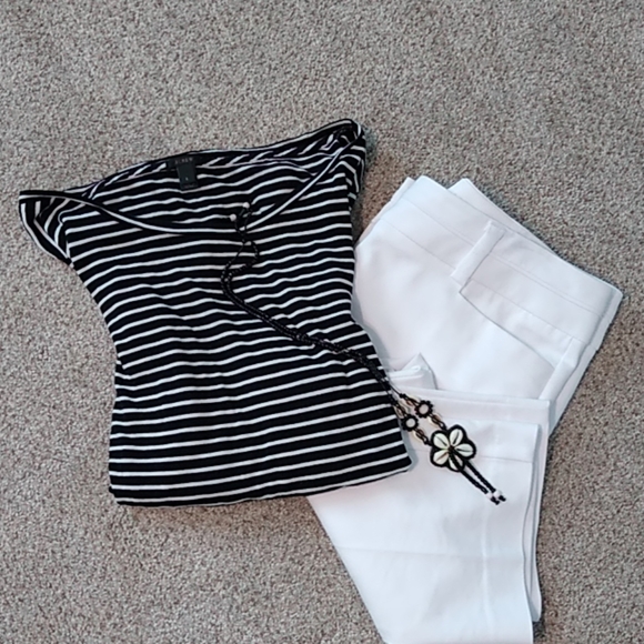 J. Crew Tops - J Crew soft striped tee